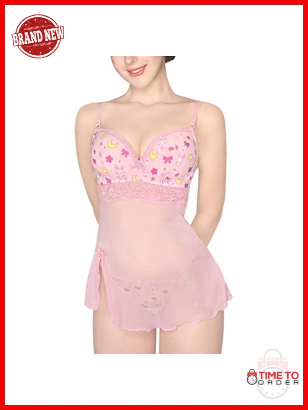 Lace Babydoll Chemise Halter V Neck Sleepwear Lingerie